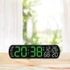 thumbnail image 1 of Reloj despertador digital, reloj digital, fácil de usar, inteligente, portátil, moderno, con LED, relojes de escritorio para sala de té en Verde, 1 of 8