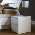 thumbnail image 2 of Tvilum Scottsdale 2-Drawer Nightstand in White Woodgrain, 2 of 15