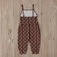 thumbnail image 5 of QISIWOLE Baby Girl Floral Overalls Romper Infant Toddler Sleeveless Strap Jumpsuit Shorts Playsuit Outfit Girls Summer Clothes clearance under $10, 5 of 9
