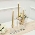 thumbnail image 2 of Efavormart Set of 3 | 11"  Flickering Flameless Battery Operated LED Taper Candles Home Wedding  Decor - Gold Warm, 2 of 11