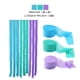 thumbnail image 1 of Xiao Hua Serpentinas de papel crepé (3 rollos, azul, verde y morado claro) para decoración de cumpleaños y baby shower (4,5 cm x 22,8 m/rollo), 1 of 4