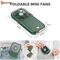 thumbnail image 5 of Spencer 5 in 1 Portable Mini Handheld Fan, Small Folding Personal Fan with 3 Speeds USB Rechargeable Necklace Fan Hands Free for Outdoor Travel (Pink), 5 of 9