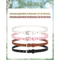 thumbnail image 5 of AWAYTR 4PCS Kids PU Leather Belts for Girls, Heart Shape Metal Buckle, Adjustable Hole Design, Cute Skinny Belt for Uniform Dress Jeans Casual Wear, 5 of 8