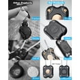 thumbnail image 2 of Airtag Holder with Wire Cable, Secure Lock Airtag Keychain, IPX7 Waterproof, 360°Hard Protective Air Tag Case for Key, Key Ring, Car, Luggage, 2 of 4