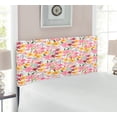 thumbnail image 2 of Daffodil Headboard, Mixed Plants and Wildflowers Blooms Pattern Tulips Daffodil Romantic Floral Art, Upholstered Decorative Metal Bed Headboard with Memory Foam, Twin Size, Multicolor, by Ambesonne, 2 of 4