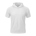 thumbnail image 3 of Maean Mens Sun Protection Hoodie Shirts Short Sleeve Lightweight Quick Dry Hiking Running Athletic Shirt, 3 of 7