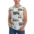thumbnail image 1 of Balery Tractor and Dumper Camisetas sin mangas para hombre, absorbe la humedad y protege contra el mal olor.-3X-Large, 1 of 7