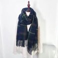 thumbnail image 2 of Prolriy Scarf for Women Wool Feel Scarf Warm Soft Lightweight Scottish Scotland Check Tartan Plaid for Men Women Kids Womens Scarves Green, 2 of 6