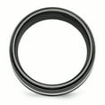 thumbnail image 2 of Edward Mirell Titanium Black Ti & Sterling Silver Inlay 10mm Band, 2 of 7