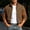 Brown, variant on Men's Contrast Knit Sleeve Suede Bomber Jacket Stand Collar Zip Up Rib Cuff Lightweight Casual Outerwear Gray 2XL