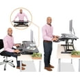 thumbnail image 2 of Stand Steady FlexPro Hero Standing Desk Converter - 37" Sit to Stand Desk with Keyboard Tray, 2 of 9