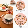 thumbnail image 3 of SKYSONIC 2 pcs Thanksgiving Happy Alphabet Pot Holders Trivets, Heat Resistant Trivets,Turkey Pies Pumpkins Cotton Thread Weave Mats for Hot Pads Pans Pot Bowl Teapot, 3 of 7