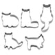 thumbnail image 1 of 5-Piece Set of Stainless Steel Cookie Cutters for Baking Delightful Cookies, 1 of 5