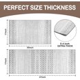 thumbnail image 3 of Boho Moroccan Kitchen Rug and Sets 2 Piece Non Skid Washable mat for Kitchen mats for Floor Farmhouse Black Bohemian Kitchen Decor (Grey, One Size), 3 of 6