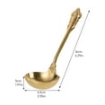 thumbnail image 2 of BESTOYARD Stainless Steel Soup Spoons Gold Cooking Ladle 1Pack, 2 of 7