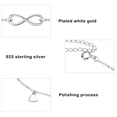 thumbnail image 3 of Sonducket Tobillera ajustable portátil para hombre y mujer, tobilleras con colgante de corazón en forma de 8 para viajes y senderismo, decoración para Ropa, zapatos y accesorios Miscelánea Sonducket AP018633-00, 3 of 6