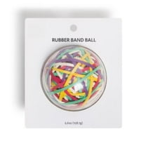5.6oz Multicolored Rubber Band Ball - Assorted Colors, 4.5" Size, Rubber Material | Office Stationery Clips & Fasteners
