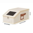 thumbnail image 3 of Caja de almacenamiento para gorras de béisbol, organizador apilable de sombreros de gran capacidad con tapa transparente, contenedor multifuncional para armario, dormitorio y dormitorio, 3 of 8