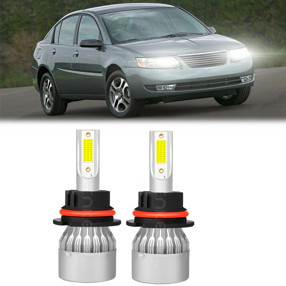 HMCYCI For Saturn Ion 2003 2004 2005 2006 2007 9007/HB5 LED Headlight White Bulbs High/Low Beam