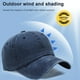 thumbnail image 3 of Gorra de béisbol de verano para mujer, ajustable, con circunferencia de 54 a 60 cm, suave, con visera curva retro, color sólido, 3 of 5