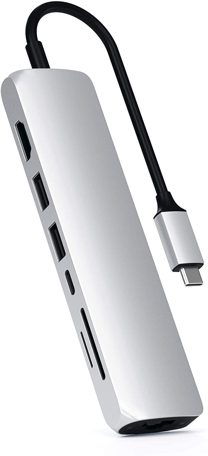 Satechi USBC Slim MultiPort with Adapter 4K HDMI, Gigabit