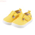 thumbnail image 2 of LYHaoo Girls Casual Canvas Shoes Soft Soled Slip-On Sneakers Kids Walking Shoes for Everyday Play,Yellow,Sizes 5(5.31") Little Kid, 2 of 7