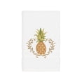 thumbnail image 5 of Authentic Hotel and Spa Turkish Cotton Pineapple Embroidered White 3-piece Towel Set, 5 of 5