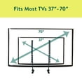 onn. Tabletop TV Stand for 37" to 70" TV's, Supports up to 88 lbs