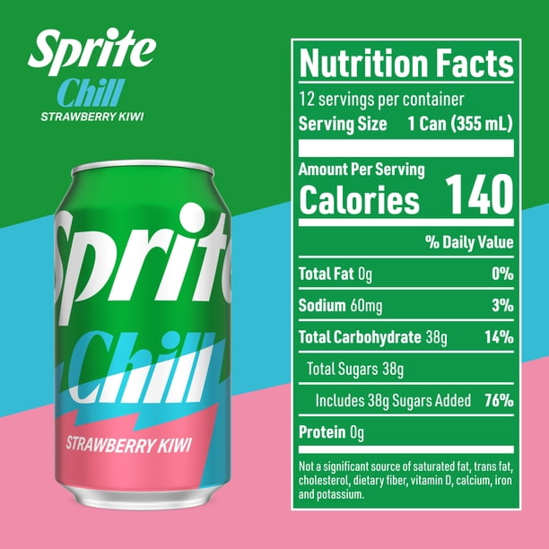 CHILL OUT 1本 Sprite Strawberry Kiwi 12pk | Soda distribution for retail