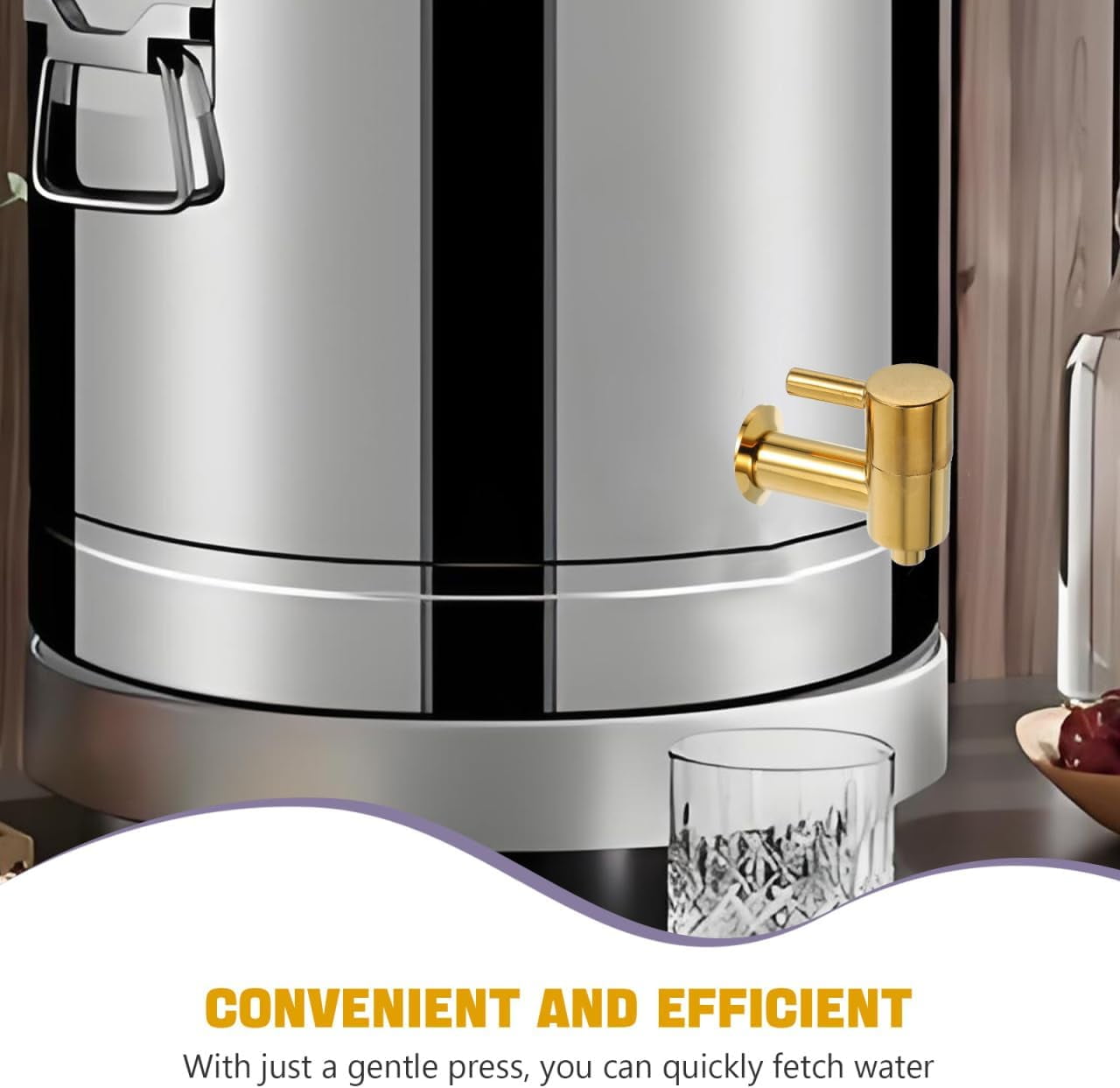 ABCISI Juice Dispenser Spigot Replacemen, Copper Beverage Dispenser Faucet Cooler Tap for Smooth Flow for Parties and Events, Reliable Replacement Wide Compatibility Water Jug Spigot