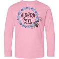 thumbnail image 3 of Inktastic Alaska Girl Forget-me-not Flower Long Sleeve Youth T-Shirt, 3 of 5