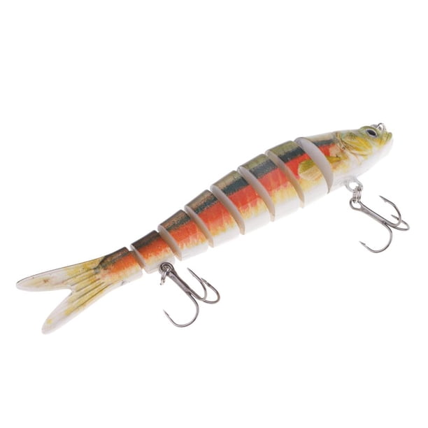 Señuelos de lubina a rayas artificiales, señuelos , anzuelo triple, crankbaits duros de para agua de salada - UN, se describe DYNWAVEMX Señuelos de pesca Baits Jigs