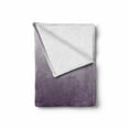 thumbnail image 2 of Ombre Soft Flannel Fleece Throw Blanket, Perfect Gradient Harmony of Vivid Colors Themed Modern Design Artwork Print, Cozy Plush for Indoor and Outdoor Use, 50" x 60", Eggplant White, by Ambesonne, 2 of 6