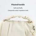 thumbnail image 4 of Small Hanging Travel Clouds Toiletry Bag Makeup Bag Cosmetic Organizer Portable - white, 4 of 7