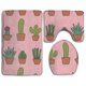 thumbnail image 1 of ABPHQTO Plantas de cactus rosa Juego de alfombras de baño de 3 piezas Alfombra de baño Alfombra de contorno y tapa de inodoro ABPHQTO Cont-CHAPPLE-35908, 1 of 2