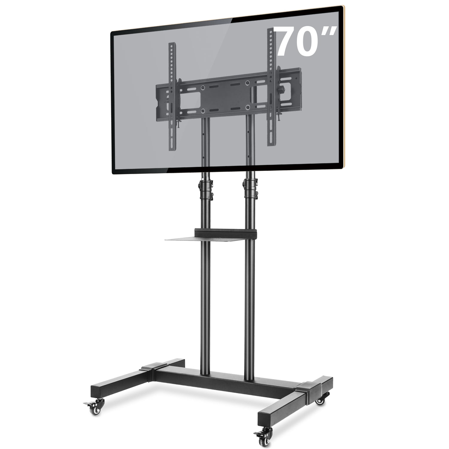 5Rcom Mobile Floor TV  Stand  Rolling  TV  Cart with Mount for 