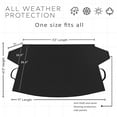 thumbnail image 6 of Oxgord Windshield Snow Cover Black Car Shade Ice Removal Winter Summer Universal Fit (Front Cover) (WSSC-01), 6 of 8