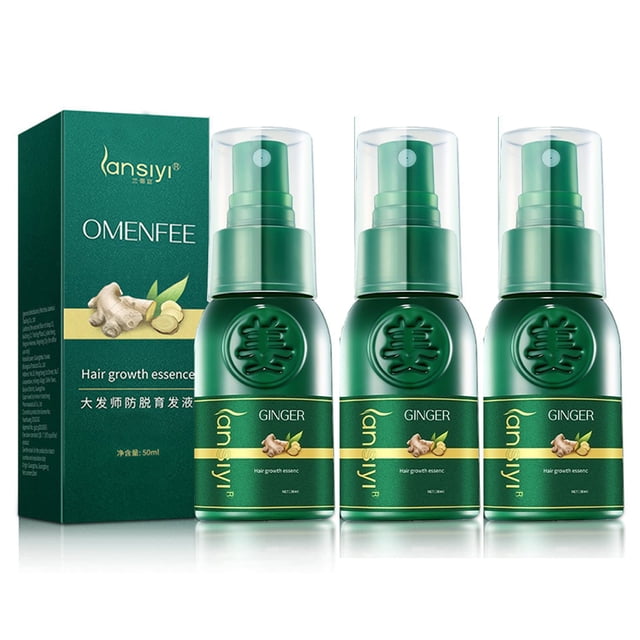 Suero para El Crecimiento Del Spray 3 Piezas Nutritivo Natural Cuero Cabelludo Y Engrosamiento Eficaz Mujeres Hombres 30 Ml