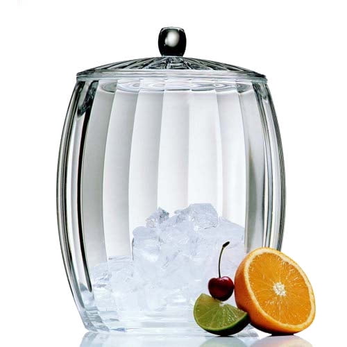 Clear Acrylic Double Wall Ice Bucket w/ Lid