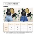 thumbnail image 2 of FashionMille Women Slim Fit High Waist Rolled Hem Stretch Denim Jean Shorts, 2 of 2