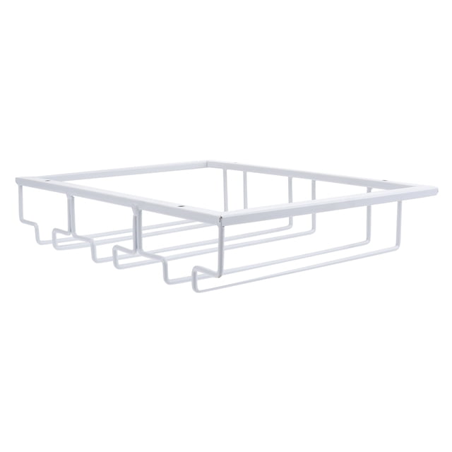 LOLIPPYY Kitchen Glass Hanging Rack 30x22 5in Silver For Counter Top 1Pack