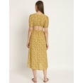 thumbnail image 4 of Moomaya Printed A-Line Viscose Dress, Short Sleeve, Styled Back Casual Flared Dress, 4 of 10