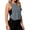 Grey, variant on Womens Sleeveless Workout Tops Open Side Crop Tank Top Gym Athletic Shirts Workout Sport Yoga Running Loose Crop Sleeveless Shirts Blue XL