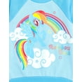 thumbnail image 4 of My Little Pony Rainbow Dash Unicorn Pullover Fleece Sweatshirt and Cosplay Hat Toddler to Big Kid, 4 of 5
