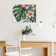 thumbnail image 5 of Fenyluxe Flowers Leaves Tropical Canvas Wall Art Decor for Home Living Room Bedroom Kitchen Bathroom Office Salon, Made in America 16x12in, 5 of 6