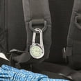 thumbnail image 3 of HLONK 2pcs Clip-on Quartz Watch Backpack Belt Fob Watch with Fluorescent Dial (White), 3 of 7