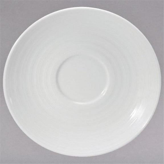 Oneida R4570000505 4.06 in. Botticelli Porcelain Saucer, Bright White