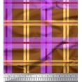 thumbnail image 1 of Soimoi Velvet Fabric Check Check Print Fabric by the Yard 58 Inch Wide, 1 of 3