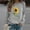 Gray, variant on Tops for Women Winter Womens Casual Loose Fit Tops Ladies Sunflower Print Sweatshirt Blouse Tee Sweater