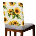 thumbnail image 2 of Retro Sunflower Chair Covers Set of 4 Farmhouse Flowers Chair Back Covers Stretch Removable Washable Slipcovers Protector for Dining Room Kitchen Party Decor, 2 of 5